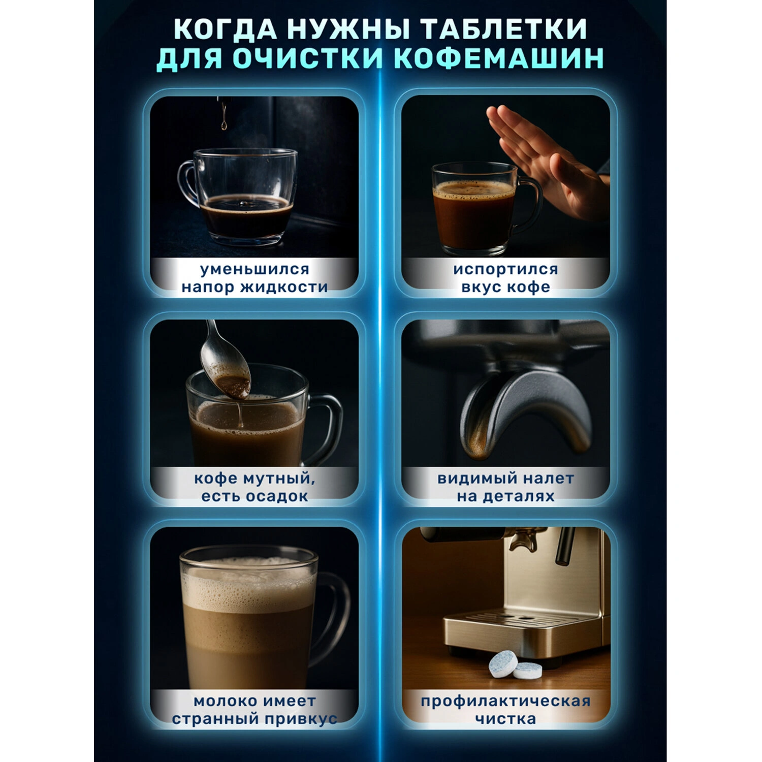 Таблетки для очистки кофемашин LOTTA Clean & Fresh, 12 шт